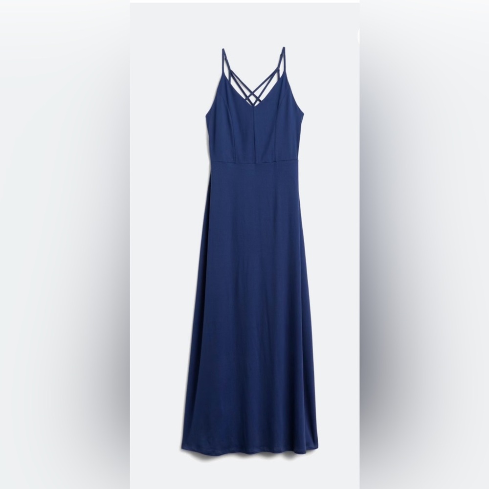 Market & Spruce Alisha Knit Strappy Back Maxi Navy